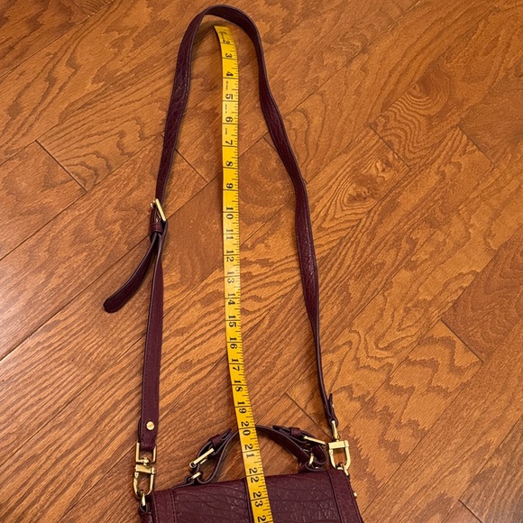 Tory Burch The 797 Pouch Plum Burgundy Crossbody Bag Oxblood - Picture 16 of 16